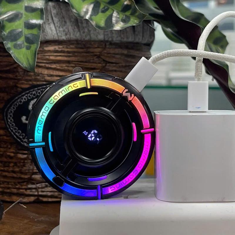 Quạt Tản Nhiệt Điện Thoại Sò Lạnh Memo CX15 AI-LED Gaming,Chế Độ AI- Làm Lạnh Cực Nhanh BH Lỗi 1 Đổi 1