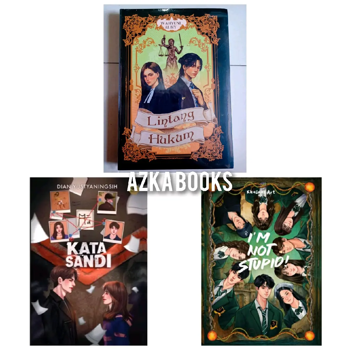 1 Paket 3 buku novel remaja ; Lintang hukum + Kata sandi + Im not stupid