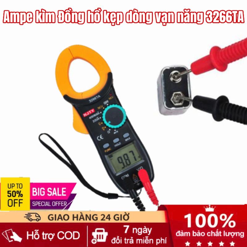 Ampe kìm Đồng hồ kẹp dòng vạn năng NJTY 3266TA, tần số, nhiệt độ, điện trở, điện áp
