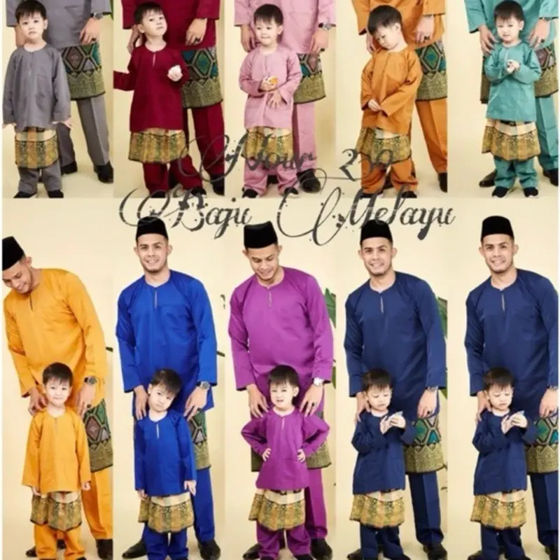 KIDS (6-12 years) Baju Melayu Kanak Kanak-Muslim Wear