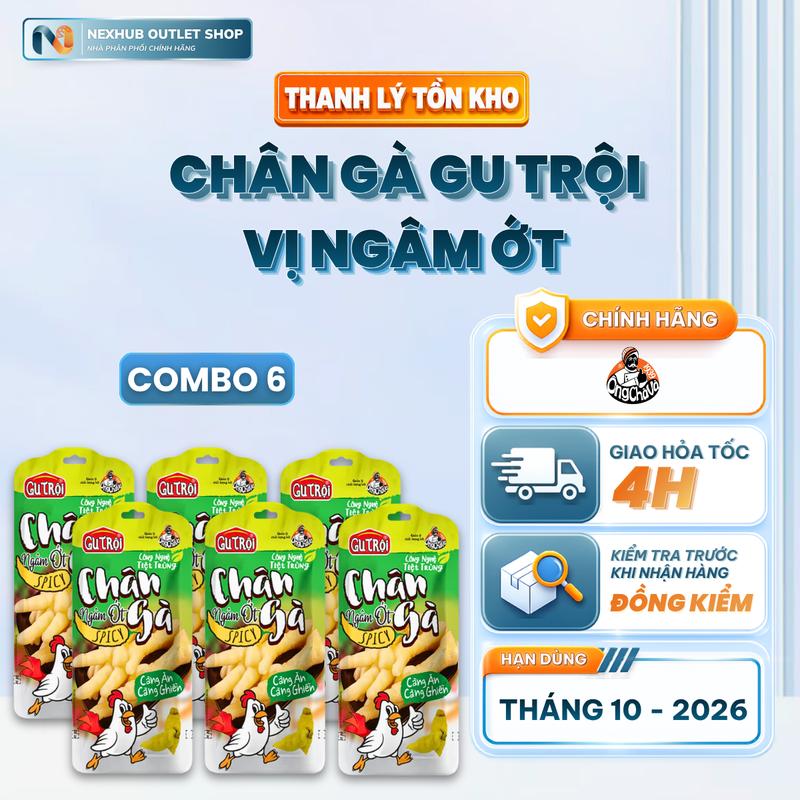 Combo Chân Gà Ăn Liền Gu Trội Nhiều Vị 33g – Nhiều Vị Ngon, Dai Giòn Sựt Sựt,…