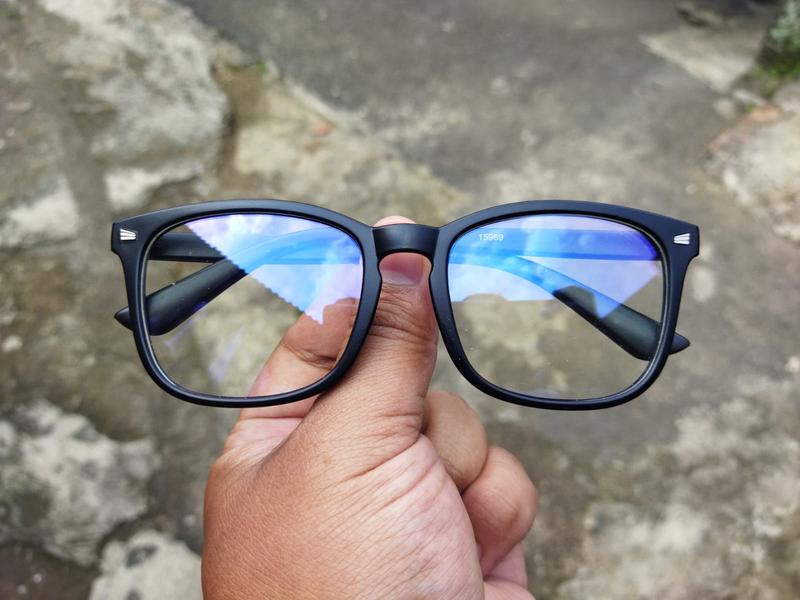 kacamata Frame k9 doff Lensa Blueray Photocromic bluechromic progresif murah 3 6