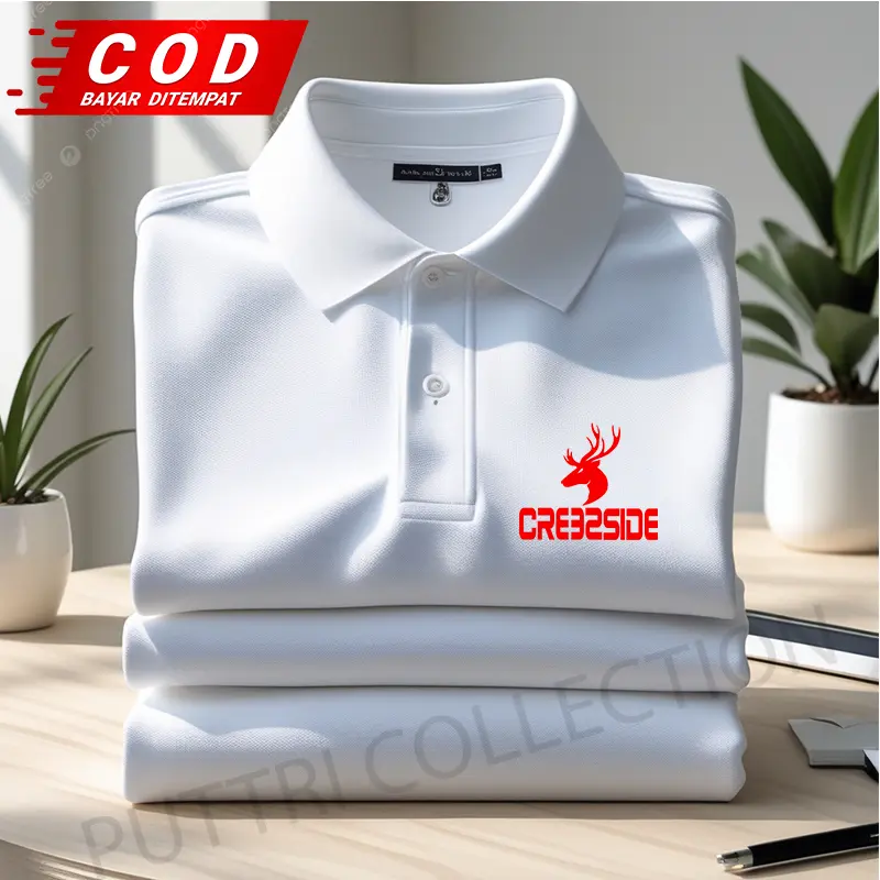 CRESSIDE Kaos Pria Import Premium - Polo Shirt casual Formal Lifestyle - Polo Kerah lengan pendek jeans Baju Katun Distro