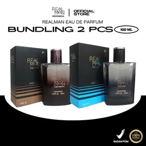 Bundling 2 Pcs - Realman Eau De Perfume 100ml Parfum Lokal
