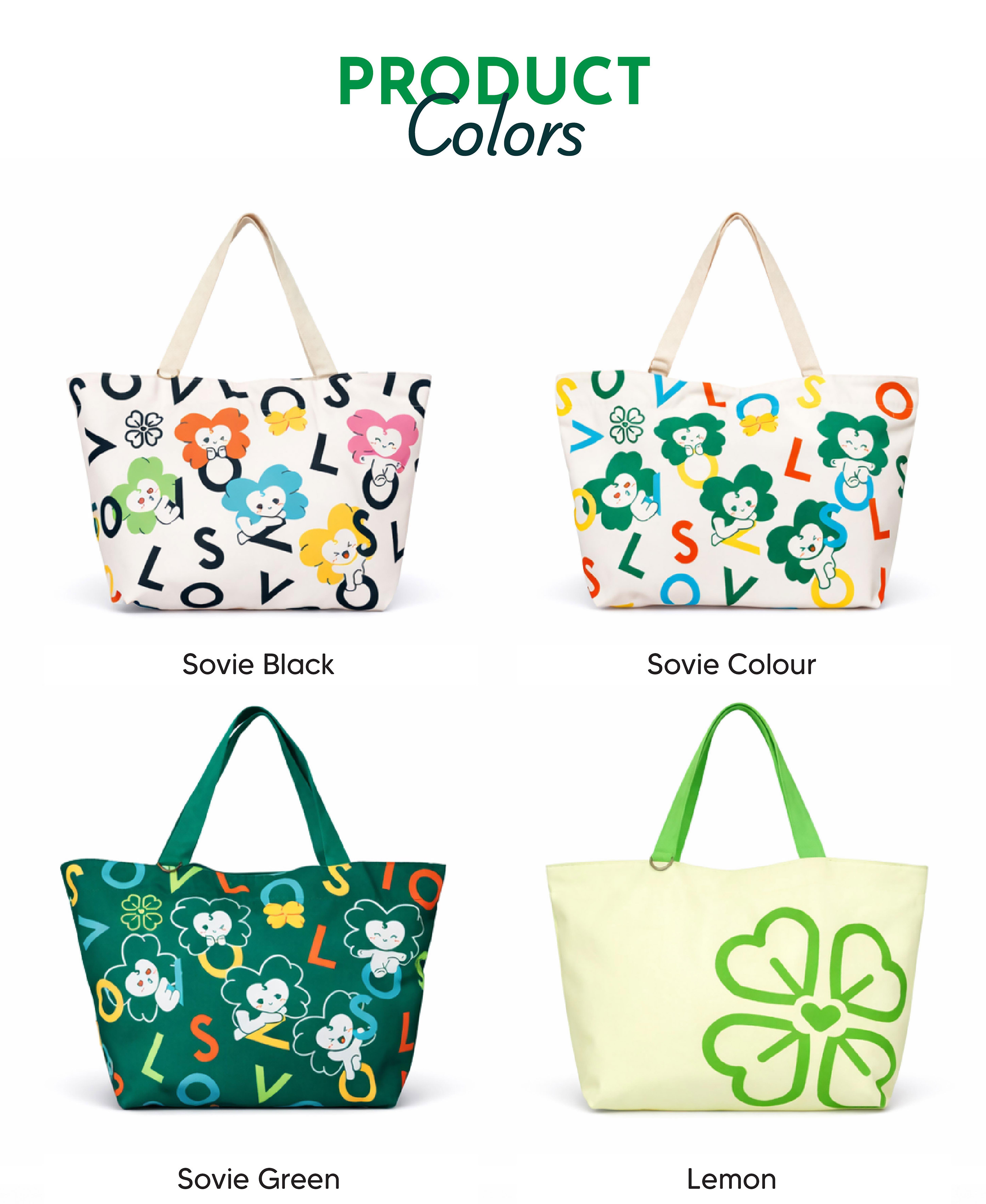 SOVLO Daily Tote Bag Zipper - Tas Kerja Wanita - Tote Bag Kuliah, Kerja, SOVLO Daily Tote Bag Zipper - Tas Kerja Wanita - Tote Bag Kuliah, Kerja,