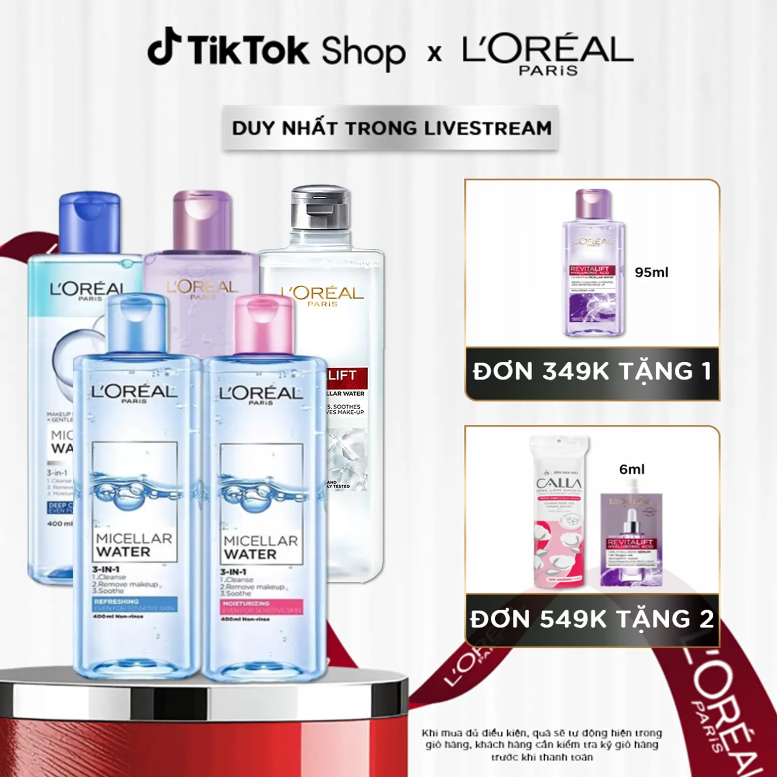 Nước Tẩy Trang L'oreal Paris 400Ml (5 Phân Loại)