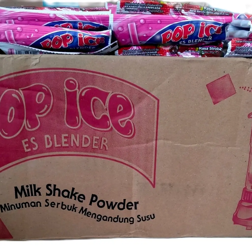 Pop Ice all varian Strawberry, Acvocado, Chocolate, Cappuccino