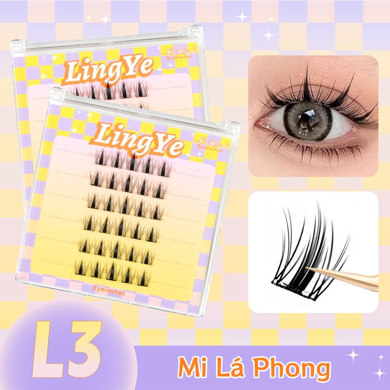 Mi Tự Dính Cao Cấp Không Keo 36 Cụm Lông Mi Giả Wispy Tự Nhiên Mắt To Cong Dài…