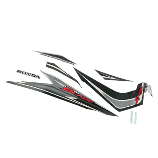 Sticker Body Set Kiri Hitam Silver Honda Blade 110 K07 871X0K07900ZAL 1