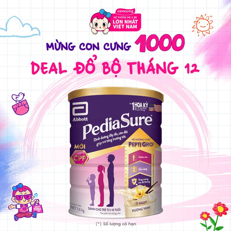 Sữa Abbott PediaSure Hương Vani 1.6kg
