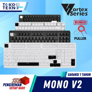 Vortexseries Vortex Mono V2 / V-2 / Gen2 Series Wired Gasket Mount Mechanical Keyboard 65% / 75% / 87% TKL Layout Hotswappable Universal