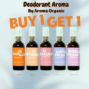 Aroma Organic Buy 1 Get 1 Deodoran 60ml Ready Stok Menghilangkan Bau badan secara alami