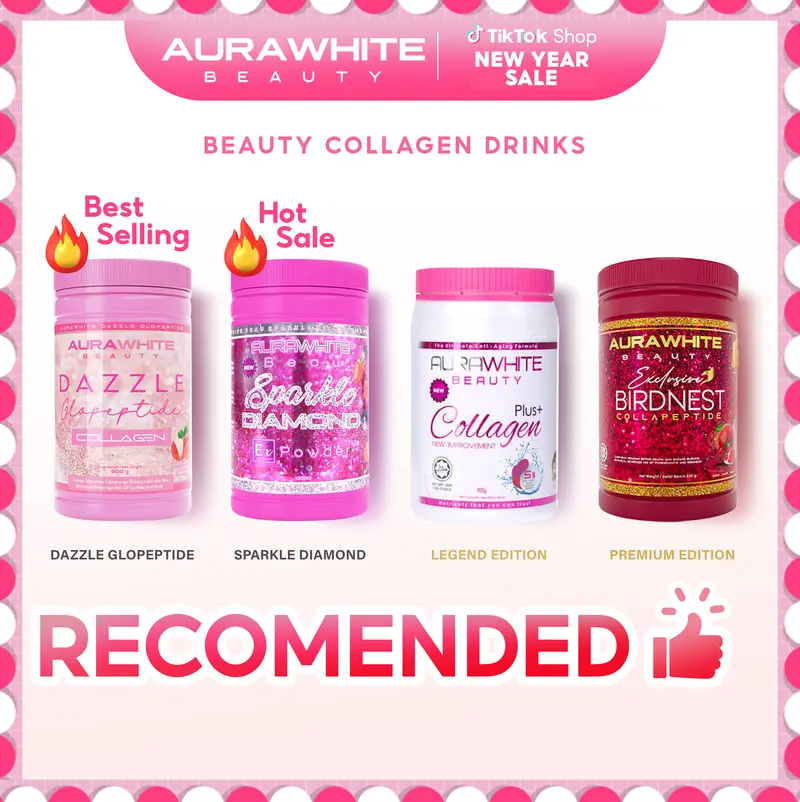 aura white glutathione Aura White BEAULUXE SC+ Collagen Stemcell 15X L-Glutathione Whitening Detox  FS main image 1
