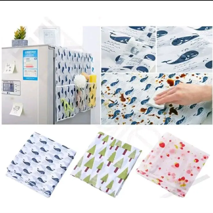 ￼COVER PENUTUP KULKAS WATERPROOF SARUNG ALAS  TAPLAK KULKAS ANTI AIR