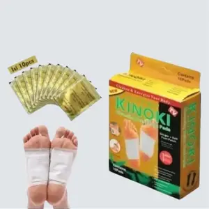 Kinoki Gold Detox Foot Pads Koyo Kaki Penyerap Racun Dalam Tubuh Secara Alami - Paket 5 Box isi 50 PCS
