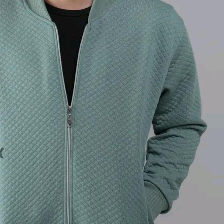 Jaket Comfy Bomber Original Premium Casual Hitam Dewasa Pria - Distro 7