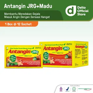 [Best Seller] Antangin JRG + Madu Sirup Herbal Box 12 Sachet - Obat Herbal Masuk Angin Meriang Mual Kembung Sakit Kepala Melegakan Tenggorokan