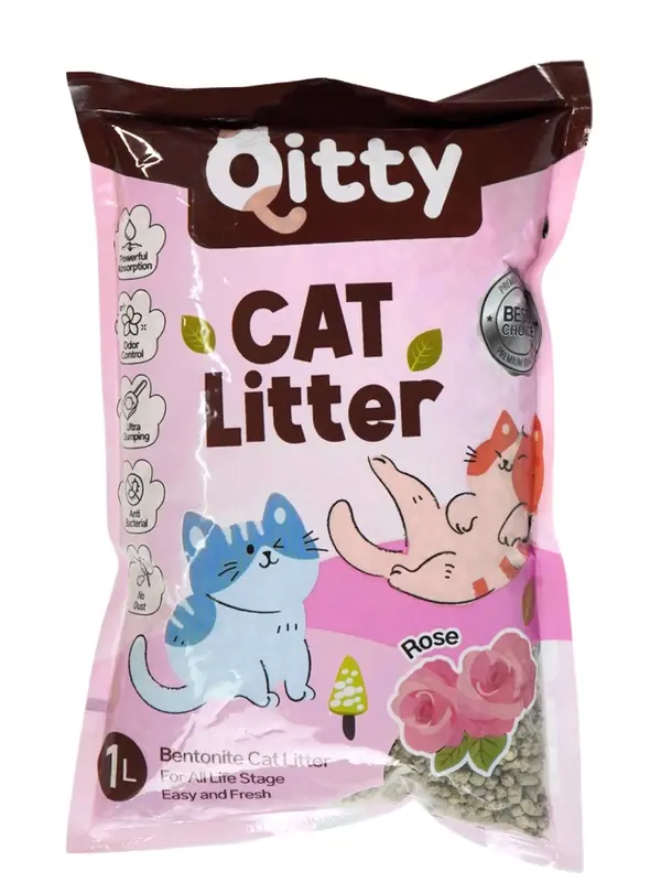 QITTY BENTONITE CAT LITTER PASIR SUPER PREMIUM QUALITY UKURAN 10L 25L UNTUK PEWANGI KOTORAN KUCING PASIR KUCING SAND FOR CAT PET LITTER LOKAL LOCAL EXPORT QUALITY HARUM WANGI 10 25 L KG 4