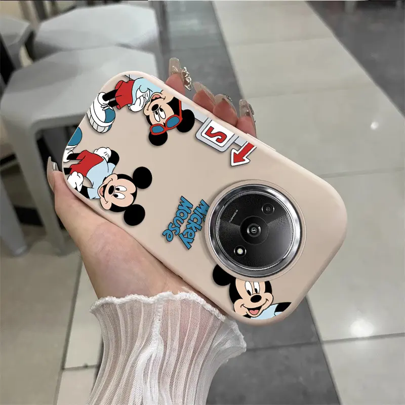 Untuk Xiaomi Redmi A3 Casing dengan Gaya Kawaii casing Cincin pelindung kamera logam Casing Pelindung Casing Feminim Casing Anti Gores A3x Casing dengan gambar Casing Motif Kartun Casing Lembut Casing Silikon 8