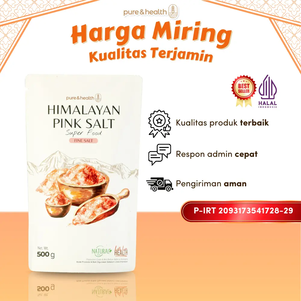 Garam Himayala 500 Gram Pink Salt - Memasak dan Relaksasi