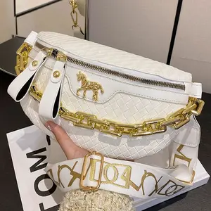 【COD】2025 New Chain Saddle Bag - Super Hot, High-End Texture, Trendy, Unique, Niche, Shoulder Bag, Crossbody Bag, Chest Bag, Waist Bag - Versatile Casual Crossbody Bag