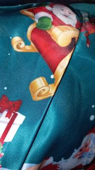 Product Review of [BrandedBaby] Baju Dress Natal Anak Perempuan Satin Printing Lengan Kutung Kids Fashion from s**a 2