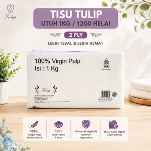 TISSUE TULIP FACIAL 1 KG - Tissue Tulip utuh facial serbaguna isi banyak 1kg