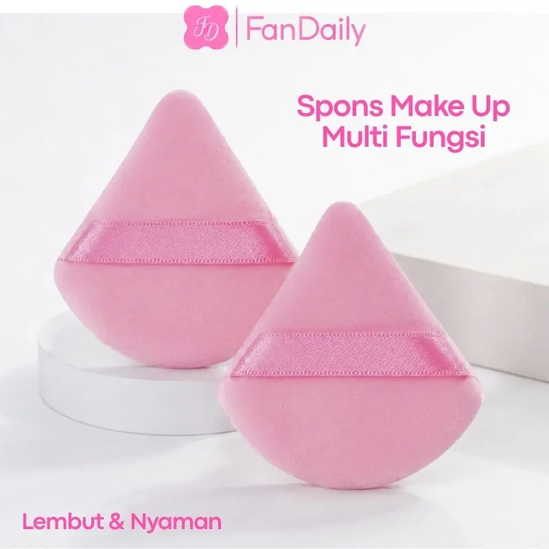 FANDAILY – Sponge Puff Spons Segitiga Besar untuk Bedak Makeup CV-312