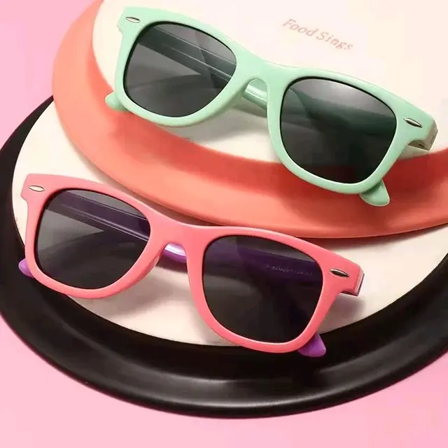Uriba - Kacamata Anak Gaya Cowok Cewek Flexibel Sun Sunglasses boy and girls Fashion 1