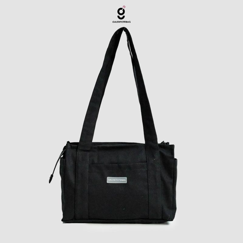 GREIGE 3 SAKU TOTEBAG KANVAS POLOS/ TOTEBAG/ TOTE BAG PRIA/ TOTE BAG WANITA 5