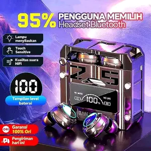 M25 TWS Bluetooth 5.3 Headset Gaming Earphone LED Display HiFi Sound Noise Reduction