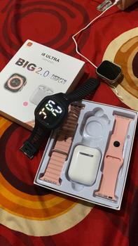 Product Review of [BELI 1 DAPAT 4] JAM SMARTWATCH I8ULLTTRA 2 TALI -TWS- JAM TANGAN FASHION - PELACAK KALORI - PELACAK DENYUT JANTUNG from I**😜 1