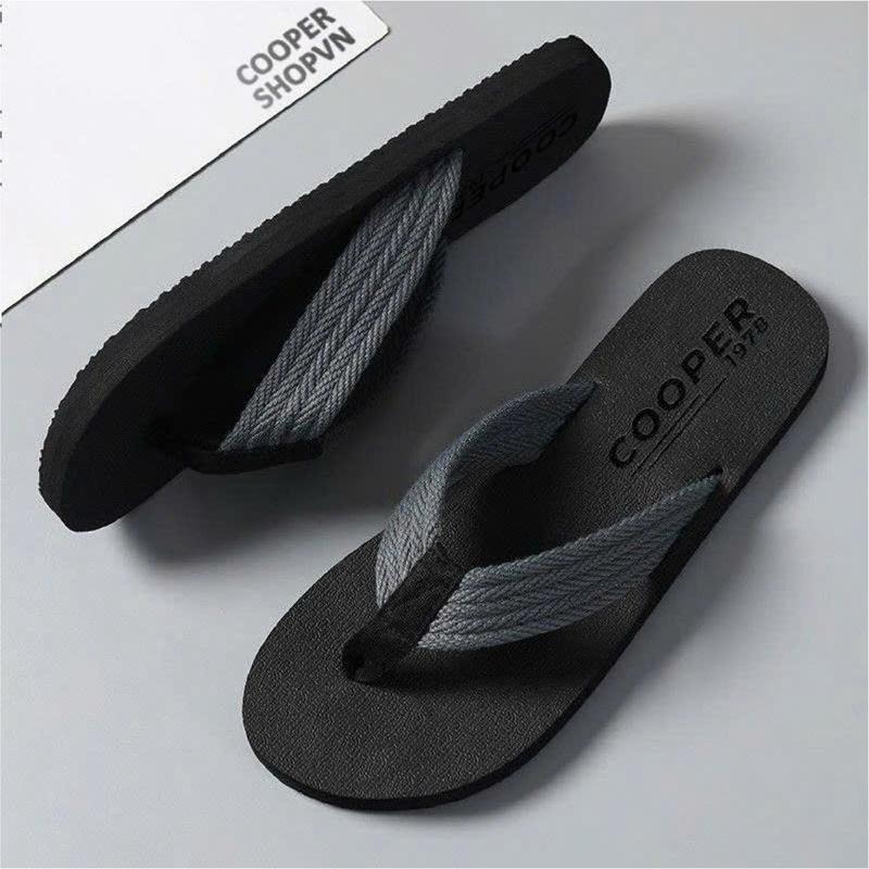  COOPER-Dép Kẹp,Dép Xỏ Ngón Cao Cấp Đế Bằng DéP Cao Su dep xongon dibien dép lào sanpham moi xỏ ngón 