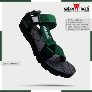 SABERTOOTH Spectra Foresta – Sandal Gunung Outdoor Unisex Anti Slip Waterproof Ringan & Kuat untuk Travelling Hiking Camping Adventure