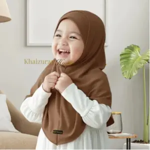 Hijab Anak Bergo Zeeva 1-3 Tahun Kerudung Perempuan Terbaru Bahan Lembut Adem Desain Elegan dan Modis