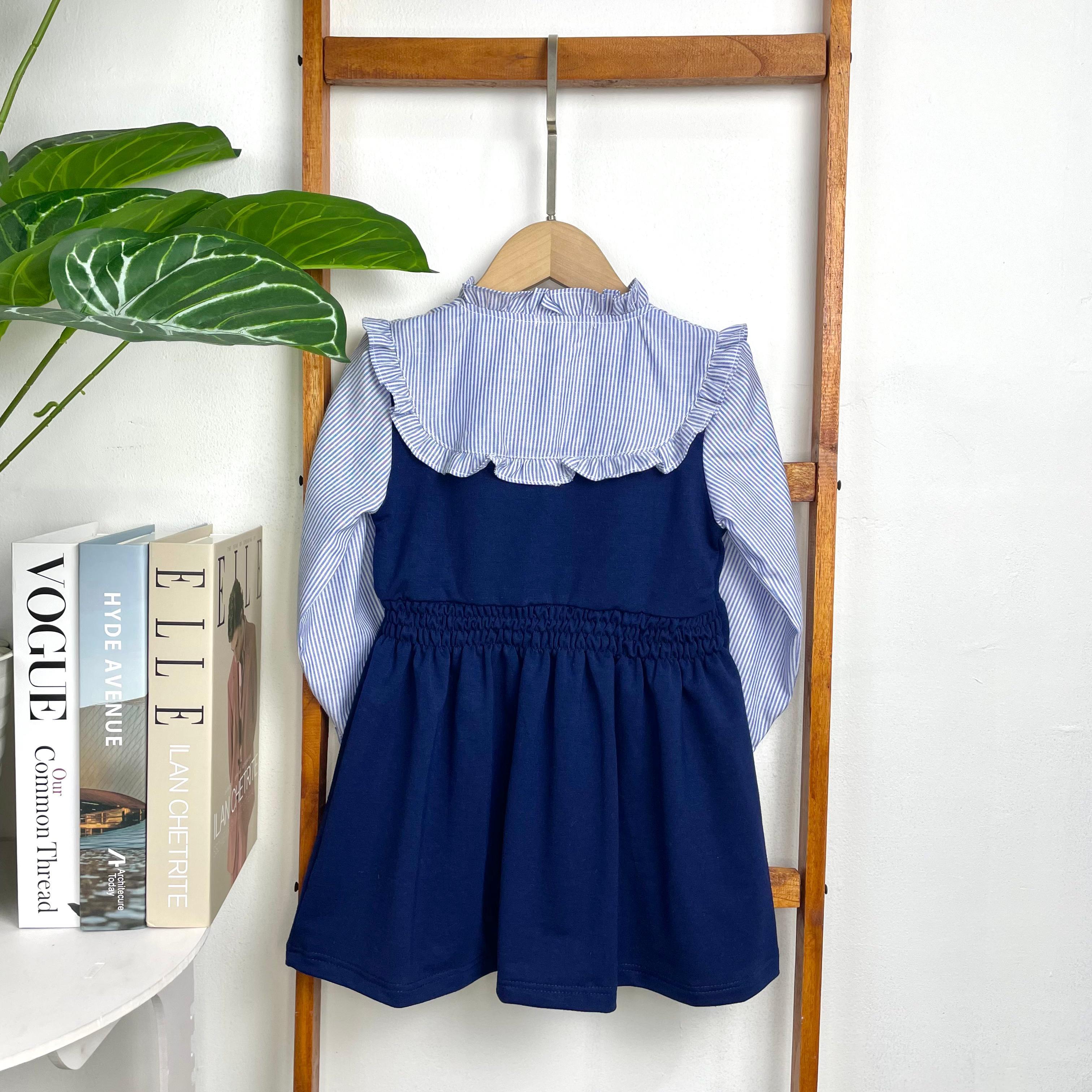 FiloBee KidsWear Dress Anak Perempuan Outfit Cantik Dress Princess Fashion Lengan Pendek & Panjang untuk Tampilan Elegan