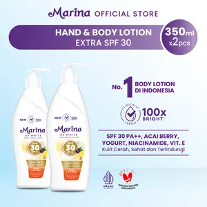 Marina UV White SPF30 Pump 350ml [2pcs] - Exp Date : 03.2028