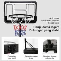 Gambar 【Mimosa Baby Mall】Basketball Backboard Hoop papan ring basket /ring basket dan Ring Basket outdoor ring basket portableuntuk dewasa dan anak Cocok untuk usia 3 tahun ke atas - 110*147*365cm dari Mimosa Baby Mall Kota Tangerang 5 Tokopedia