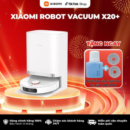 Robot Hút Bụi Lau Nhà Xiaomi X20 plus tự động hút bụi - lau nhà - giặt giẻ - đổ rác - BH 12 tháng