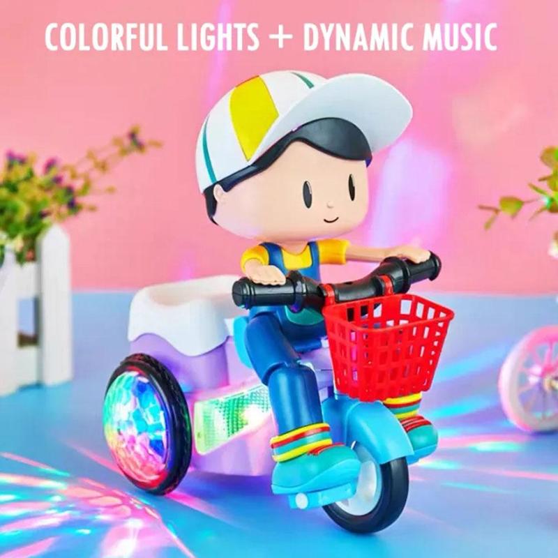Product Introduction of Electric Stunt Tricycle Toy Auto 360° Wheel Up Rotating Car Toy With Music And Light Children's E9T4 23