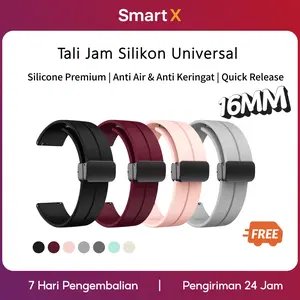 【Pengiriman 24 Jam】Tali Jam Silicone 16MM 22MM – Strap Silicone untuk Smartwatch Universal