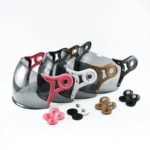 Kaca Helm Pilot Full Face Smoke Satu Set SNI Motorcycle Helm Bipplast V2