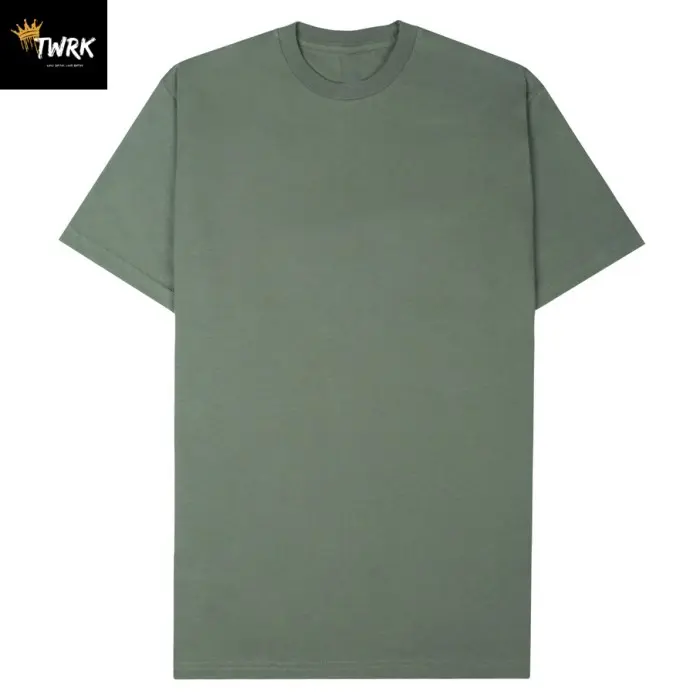 KAOS OBLONG GREEN UNISEX COTTON COMBED