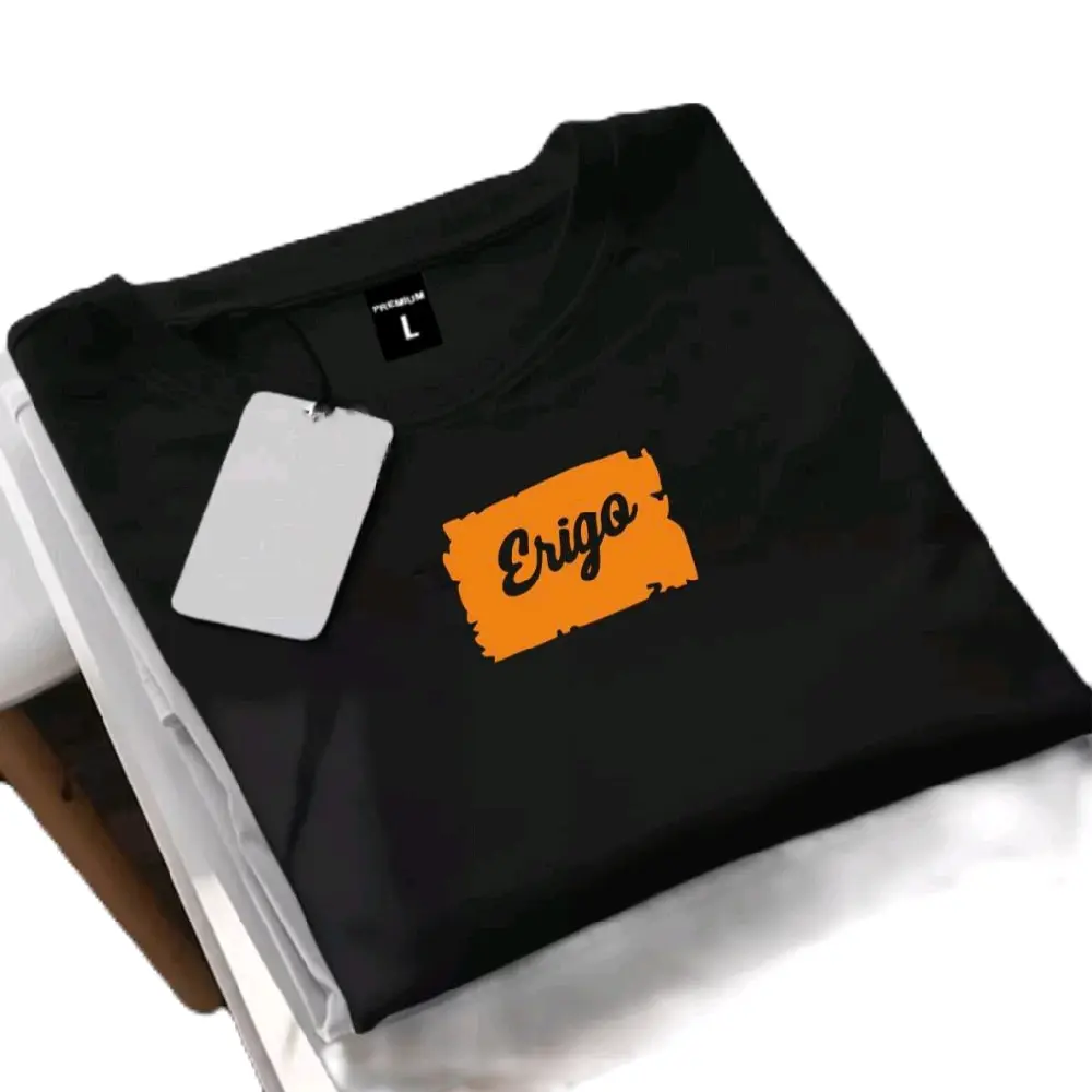 GET 1 PCS (PROMO COD) Kaos Distro Lengan Pendek Pria Wanita Keren 3r!90 Petak Logo Oren - 100% Catoon Combed 24s -Kaos Cewek- Katun Kain Lembut Tebal Nyaman T Shirt Lembut kaos  cowok Polos