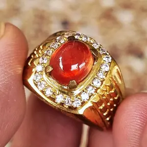 BATU YELLOW SAPPHIRE WARNA SUDAH MASUK ORANGE NATURAL HQ ( YS-008 )