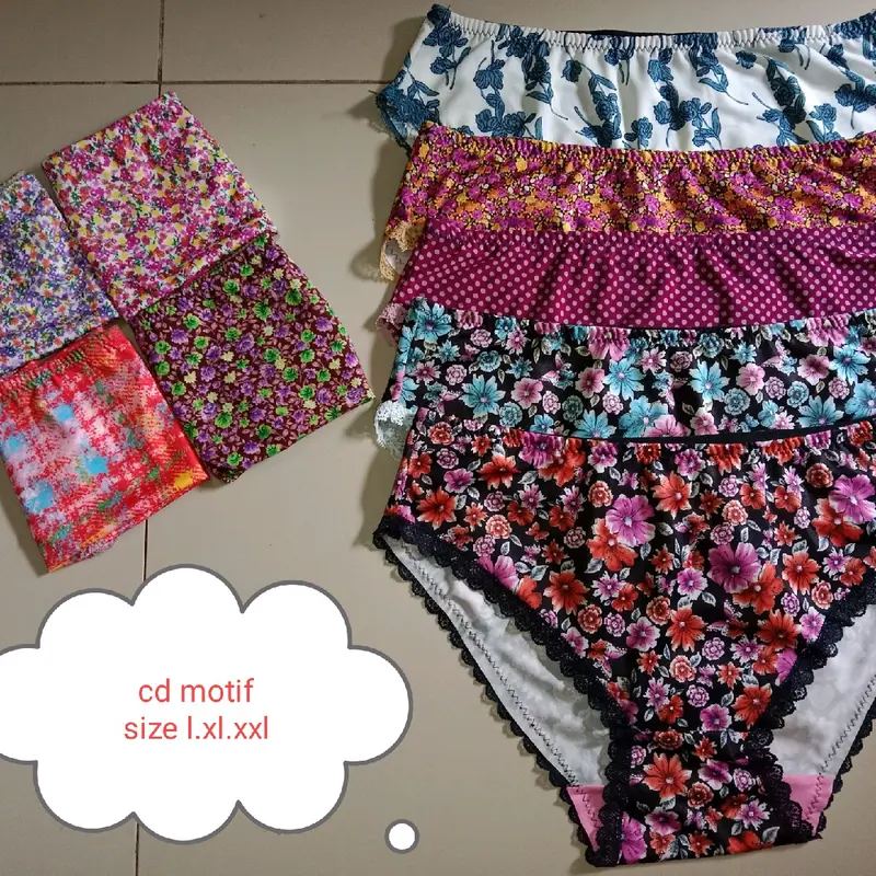 Paket 6pcs Celana Segitiga Motif Renda Nakawa Spandek Elastis untuk Wanita -  Nyaman 2