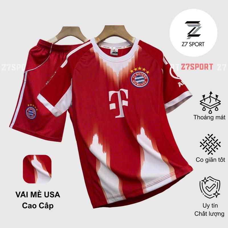 Bộ quần áo bóng đá, đồ đá banh BAYERN 2025 MÈ USA logo THÊU cao cấp Top Sport