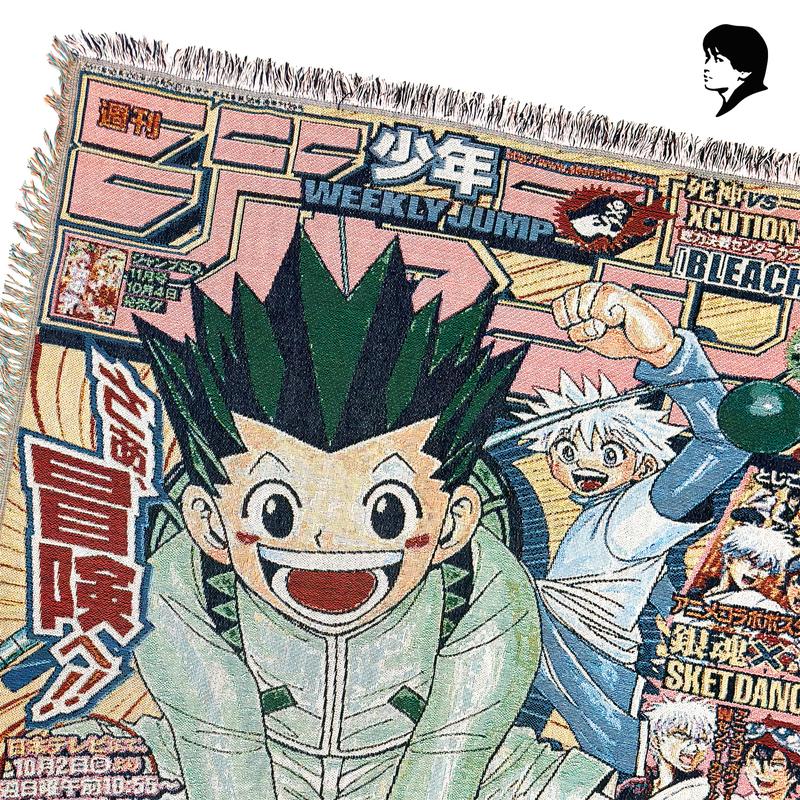 Woven Tapestry Art Hunter X Hunter Gon & Killua L130cm x P160cm | Throw Blanket / Wall Decoration 2