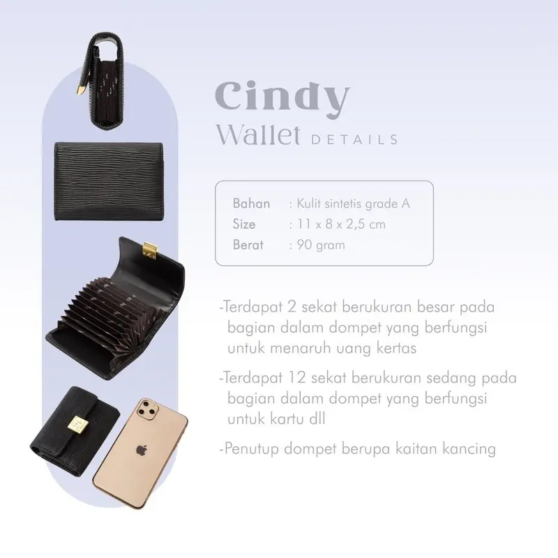 DOMPET KARTU WANITA JIMSHONEY CINDY WALLET 2