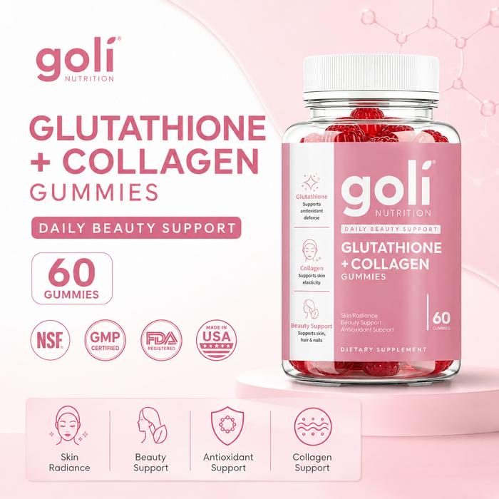 Gambar Goli Nutrition Glutathione + Collagen Gummies Mendukung Perawatan Kulit Sehari-hari Formula Praktis 2-in-1 Isi 60 Gummy dari Goli Health Store Kab. Tangerang Tokopedia